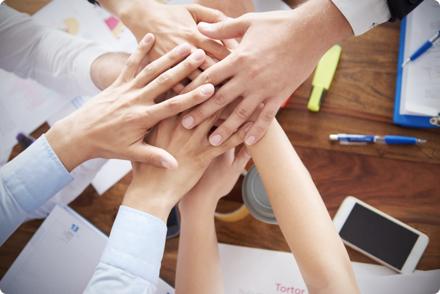 Professional team collaboration